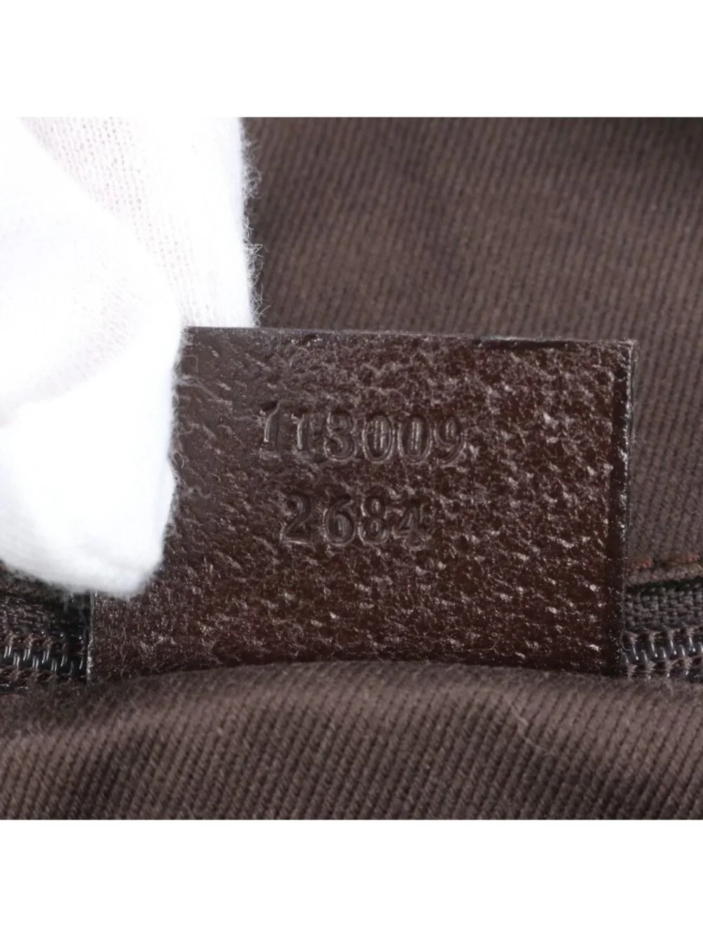 Gucci GG Canvas Mini Boston Leather Handbag Tote Brown